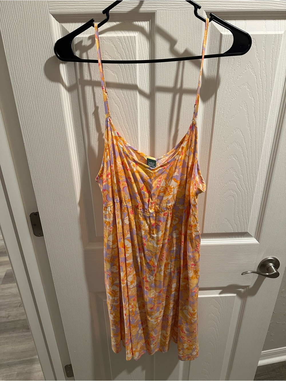 wild fable Yellow Floral Cami Dress with Pastel Accents